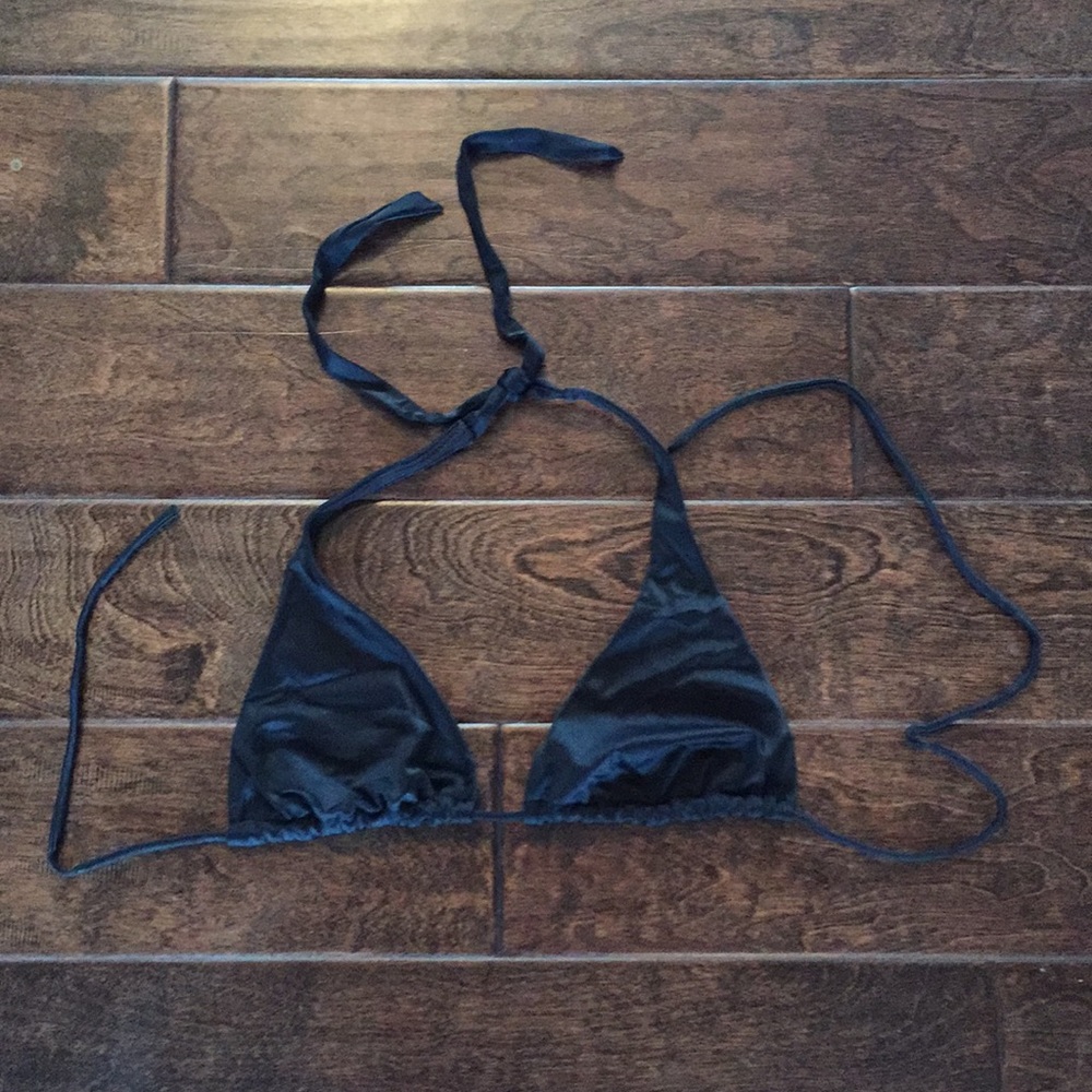Black Victoria’s Secret Triangle Bikini Top